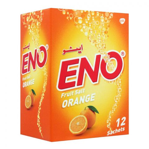 Eno Fruit Salt Orange Sachet, 12x5g