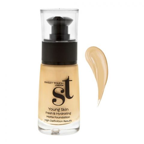 Sweet Touch Youthfull Young Skin Matte Foundation, YS 06, SPF 20, Bright Satin Finish