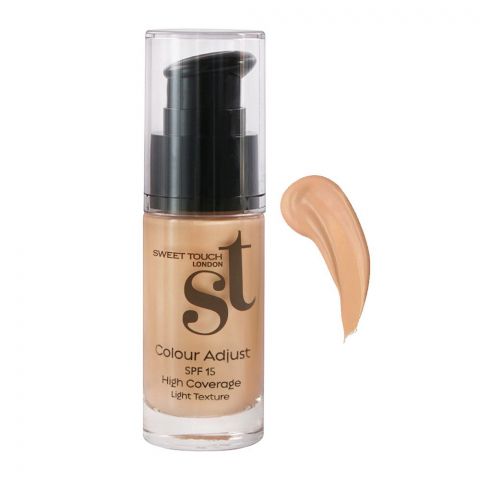 Sweet Touch High Coverage Colour Adjust Foundation, HC 134, SPF 15, Light Texture