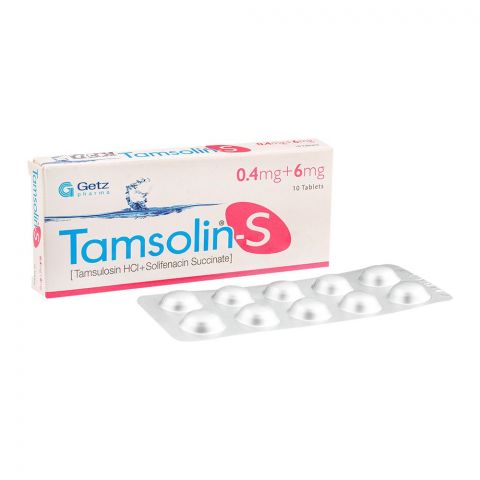 Getz Pharma Tamsolin-S Tablet, 0.4mg + 6mg, 10-Pack