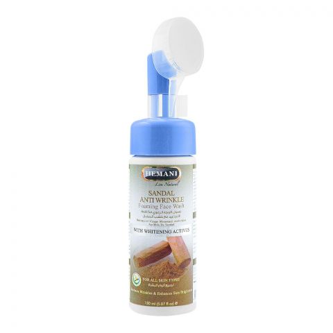 Hemani Sandal Anti-Wrinkle Foaming Face Wash, For All Skin Types, 150ml