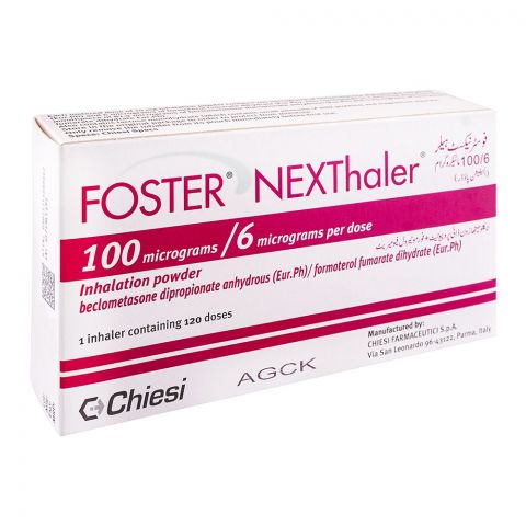 Chiesi Pharmaceuticals Foster NEXThaler, 100/6mg, 120 Doses