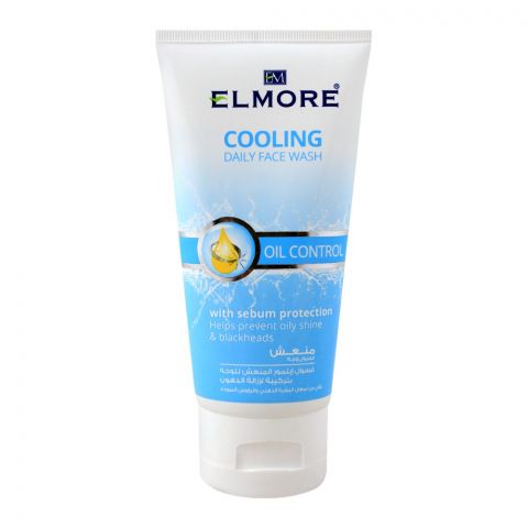 Elmore Oil Control Cooling Daily Face Wash, Prevents Blackheads, 150ml