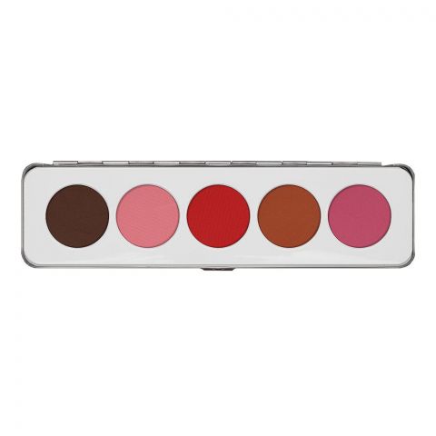Kryolan Make-Up Blusher Palette, Classic Matt, 5-Pack