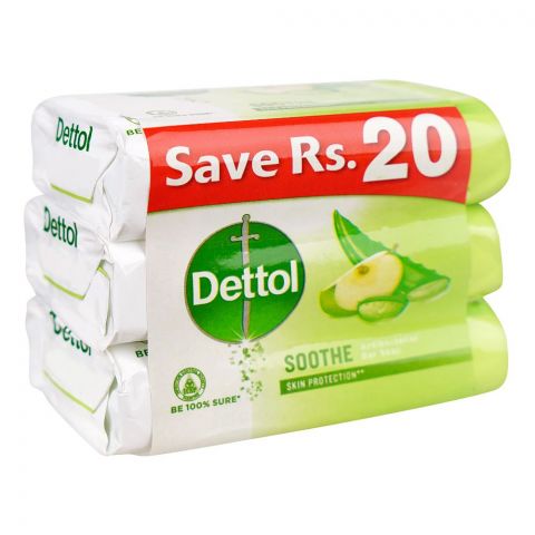 Dettol Soothe Soap, 3x80g