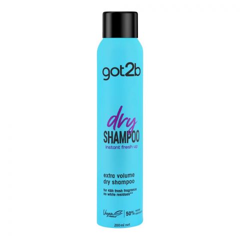 Schwarzkopf Got2b Instant Fresh Up Extra Volume Dry Shampoo, 200ml