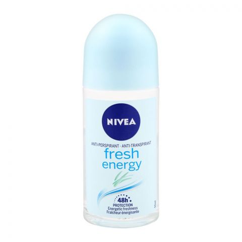 Nivea 48H Fresh Energy Anti-Perspirant Roll On Deodorant, For Women, 50ml