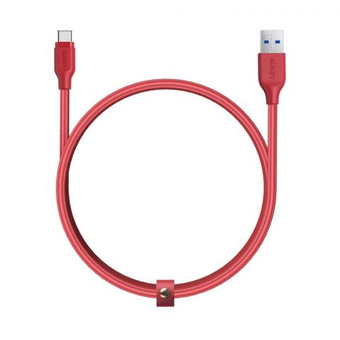 Aukey Braided Nylon USB 3.1 Gen1 To USB-C Cable, 3.95ft, CB-AC1