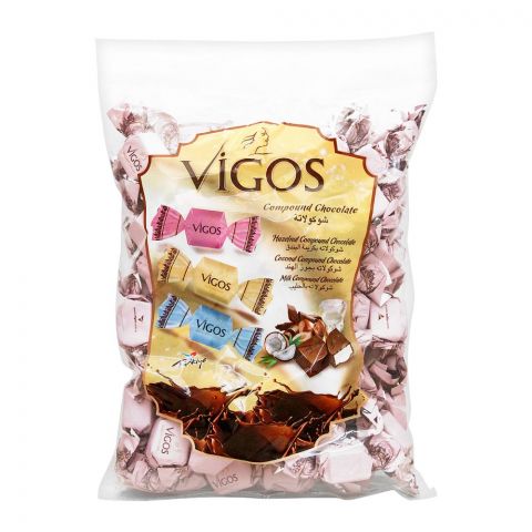 Vigos Hazelnut Compound Chocolate Candies, 1Kg Bag