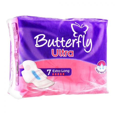 Butterfly Max Pro Gel Ultra Pads, Extra Long, 7-Pack
