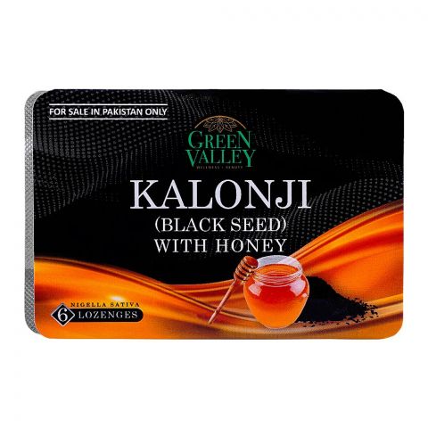 Green Valley Black Seed With Honey Lozenges, 6-Pack