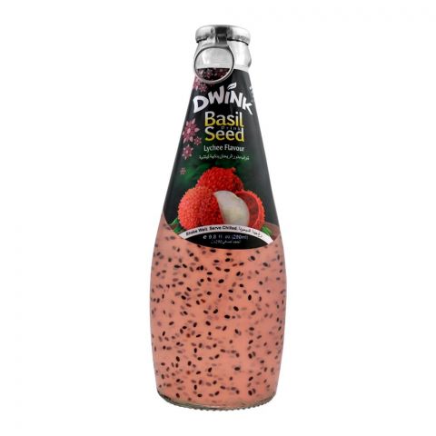 Dwink Basil Seed Drink Lychee Flavor, 290ml