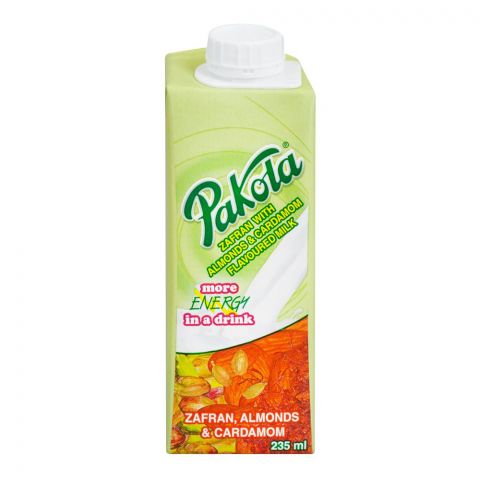 Pakola Zafran Almond & Cardamom Flavoured Milk, 235ml