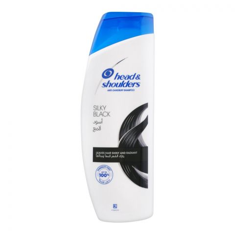 Head & Shoulders Silky Black Anti-Dandruff Shampoo, Leaves Hair Shiny & Radiant, 650ml