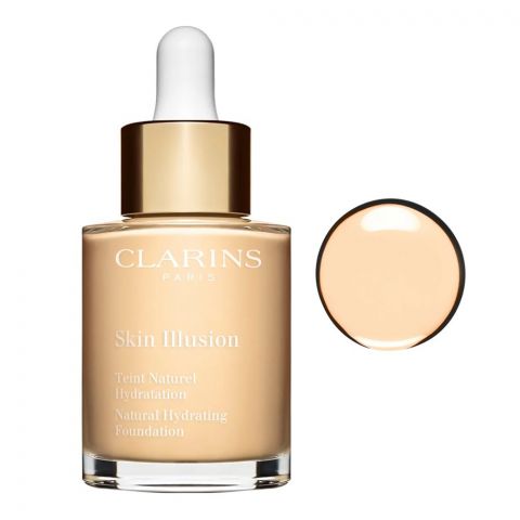Clarins Paris Skin Illusion Natural Hydrating Foundation, SPF 15, 100.5 Cream