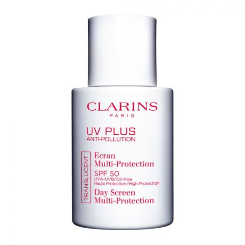 Clarins Paris UV Plus Day Screen Multi-Protection, SPF 50, UVA-UVB/Oil-Free, 30ml