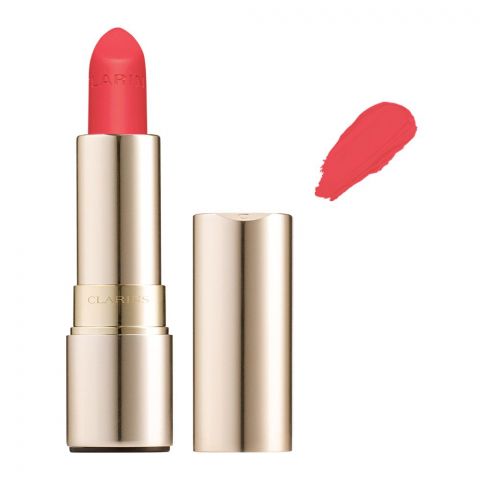 Clarins Paris Joli Rouge Velvet Matte & Moisturizing Long-Wearing Lipstick, 713V Hot Pink