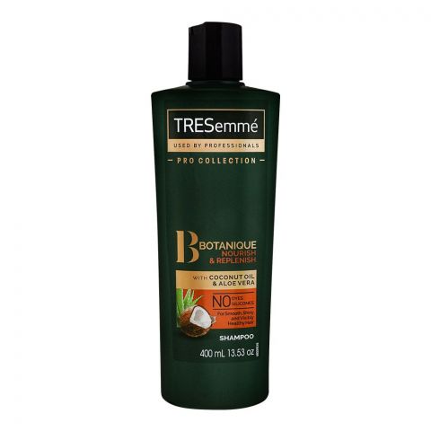 Tresemme Botanique Nourish & Replenish Shampoo, For Smooth Shiny & Visibly Healthy Hair, 400ml