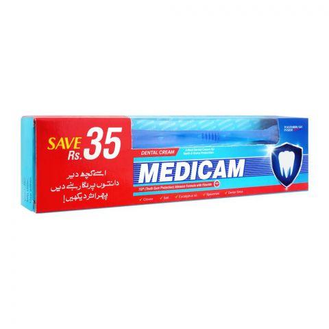 Medicam Dental Cream 65g, Toothbrush Free