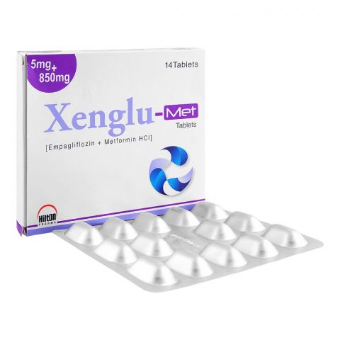 Hilton Pharma Xenglu-Met Tablet, 5mg+850mg, 14-Pack