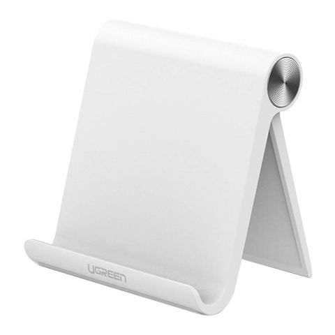 UGreen Desktop Support Multi-Angle Adjustable Portable Stand For Tablets, White, 30485