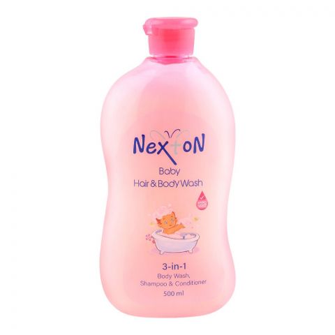 Nexton 3-In-1 Baby Hair & Body Wash, Shampoo & Conditioner, 500ml