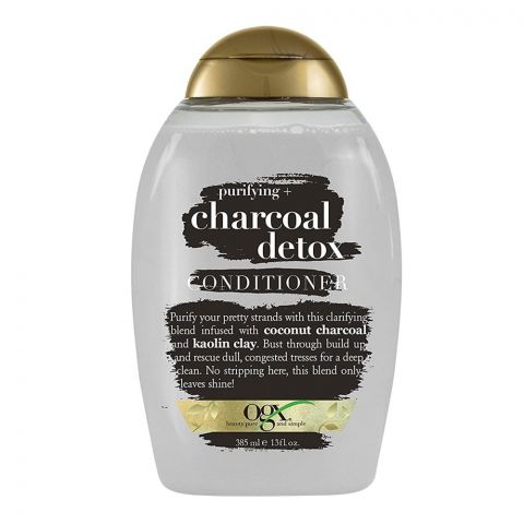 OGX Purifying + Charcoal Detox Conditioner, Sulfate Free, 385ml
