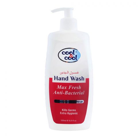 Cool & Cool Max Fresh Anti-Bacterial Hand Wash, 500ml