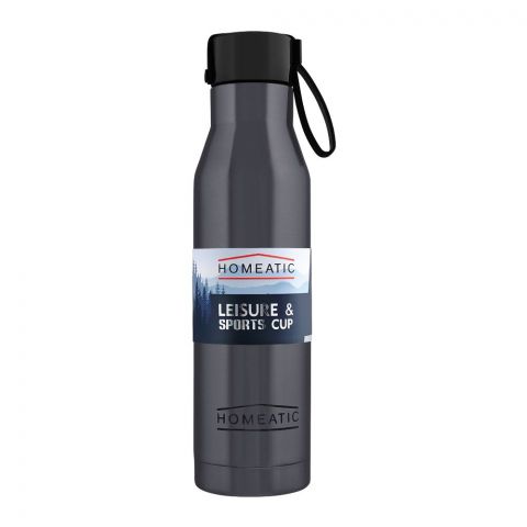 Homeatic Steel Sports Water Bottle, Blue, 500ml, KA-017