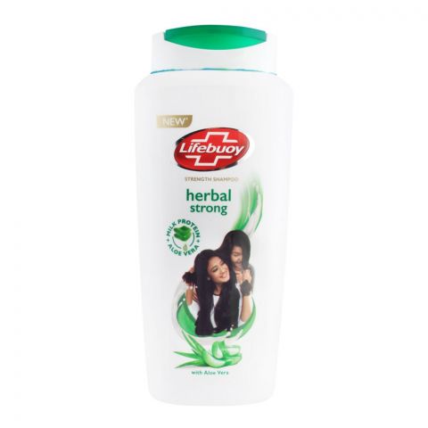 Lifebuoy Herbal Strong Milk Protein + Aloe Vera Strength Shampoo, 650ml