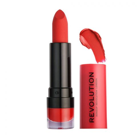 Makeup Revolution Matte Lipstick, 132 Cherry