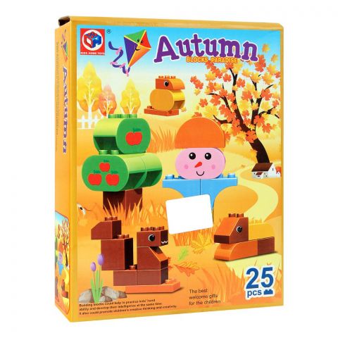 Live Long Autumn Blocks, 25 Pieces, 188-33-A