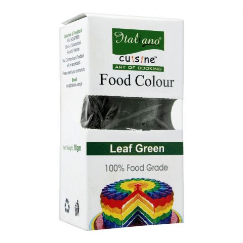 Italiano Food Colour, Leaf Green, 10g