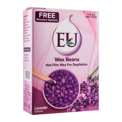 EU Lavender Softness Wax Beans Hot Film Wax For Depilation, For All Skin Types, 100g