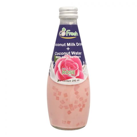 CoFresh Coconut Milk Drink + Coconut Water, With Rose, Bottle, 290ml