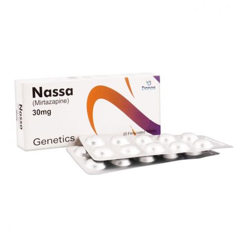Genetics Pharmaceuticals Nassa Tablet, 30mg, 20-Pack
