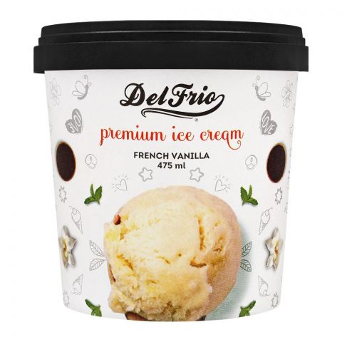 Delfrio French Vanilla Premium Ice Cream, 475ml