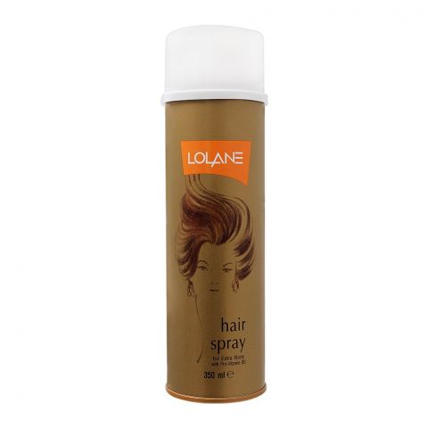Lolane Hair Spray For Extra Body, With Pro-Vitamin B5, 350ml