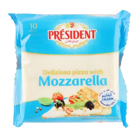 President Mozzarella Cheese Slices, 10-Pack
