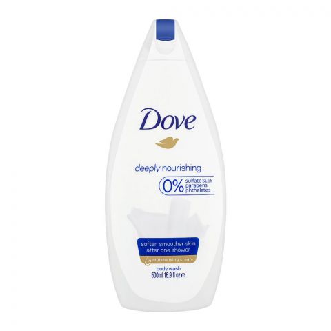 Dove Deeply Nourishing 0% Sulfate SLES Moisturizing Shower Gel, 500ml