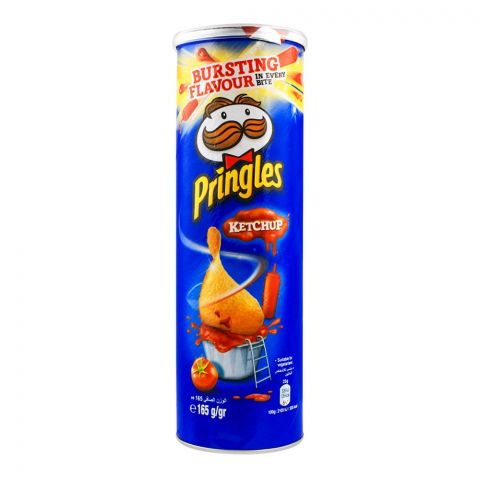 Pringles Potato Crisps, Ketchup Flavor, 165g
