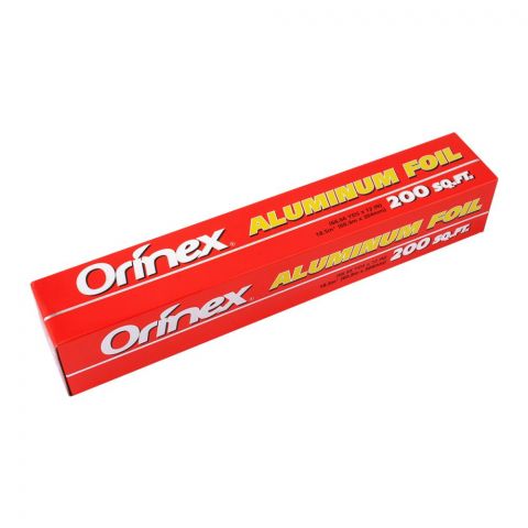 Orinex Aluminium Foil, 200 SQFT, 12 Inches x 66.6 Yards