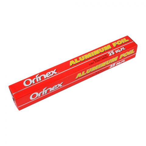 Orinex Aluminium Foil, 25 SQFT, 12 Inches x 8.3 Yards