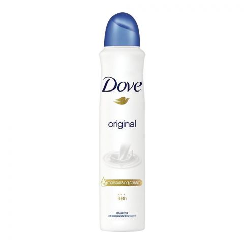 Dove 48H Original Deodorant Spray, For Women, 0% Alcohol, 250ml