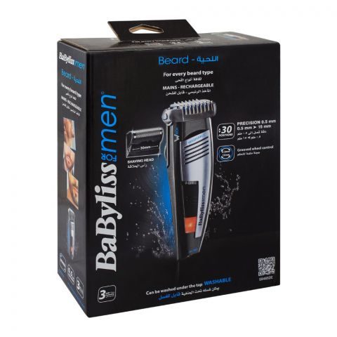 Babyliss For Men Beard Rechargeable Trimmer, 20 Positions, E848SDE