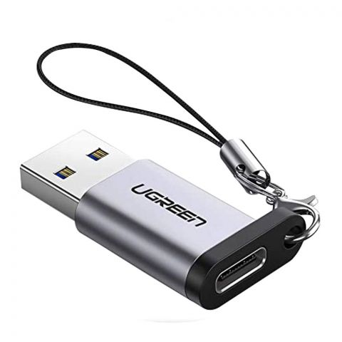 UGreen USB 3.0 To USB-C Adapter, Gray, 50533