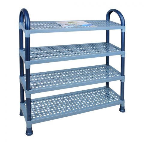 Lion Star Shelf Stand, 4 Stacks, Blue, A-47