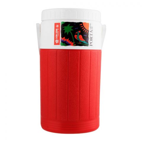 Lion Star Porta Drink Jar Thermos, Red, 2 Liters, D-24
