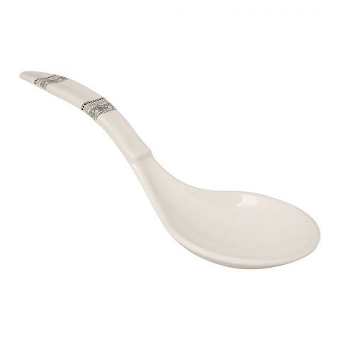 Sky Melamine Big Soup Spoon, Grey, Stylish Design, Durable Kitchen Utensil