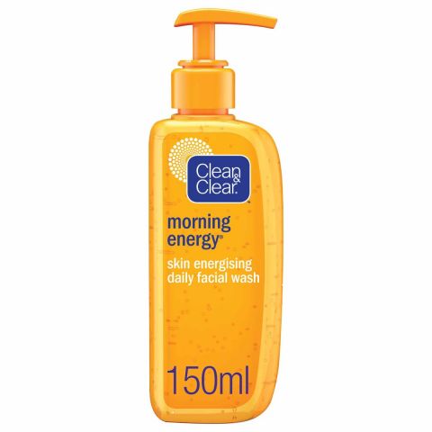 Clean & Clear Morning Energy Skin Energising Daily Facial Wash Oil Free, 150ml